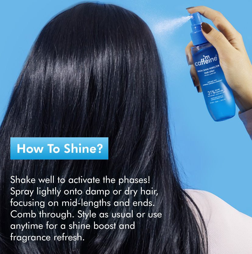 Anti-Frizz Perfume Hair Spray , 31% Shine Complex For Instant Gloss