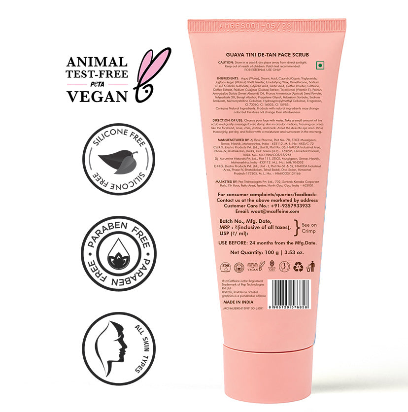 Guava Tini De-Tan Face Scrub - 100gm
